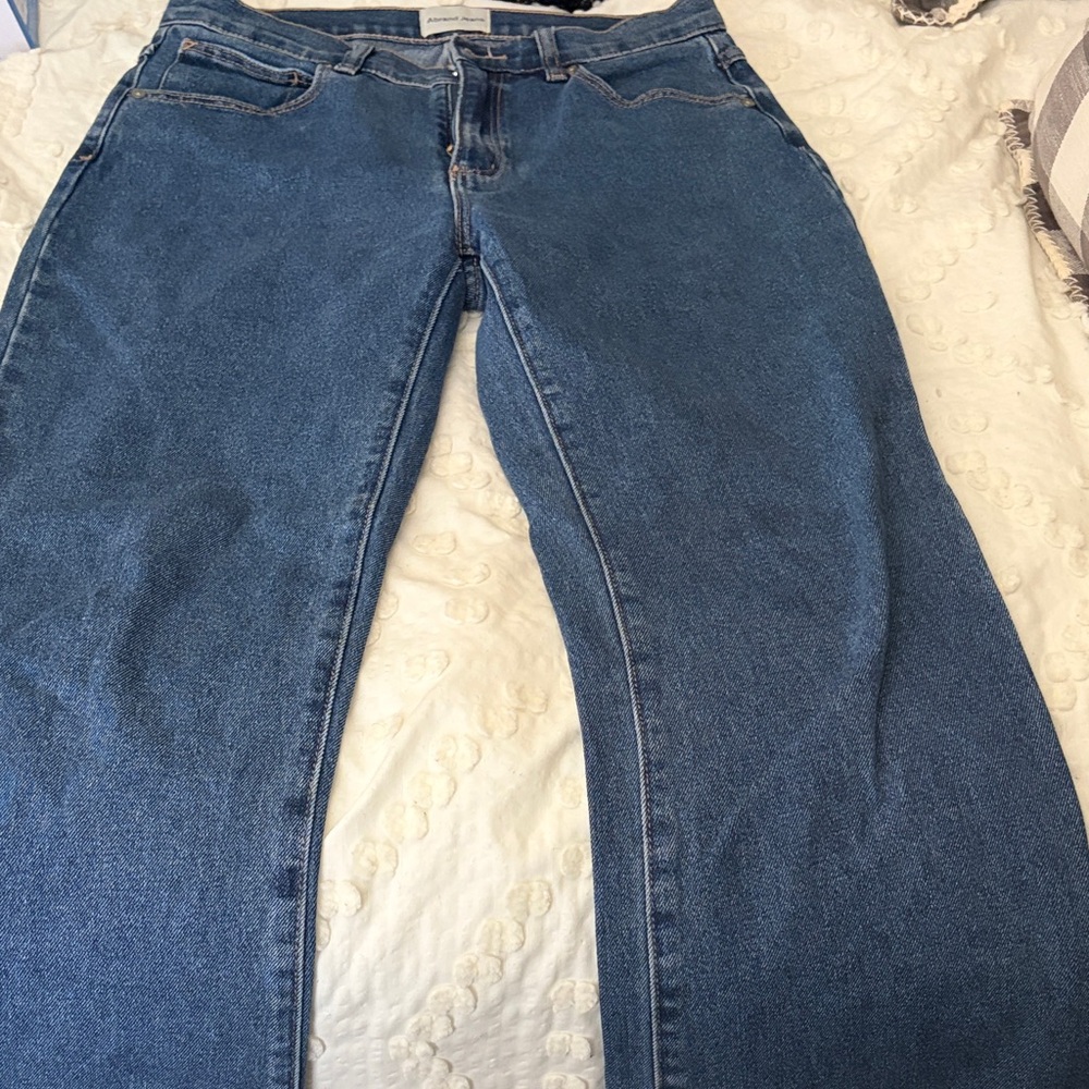 Zara Women's Straight Leg Blue Jeans